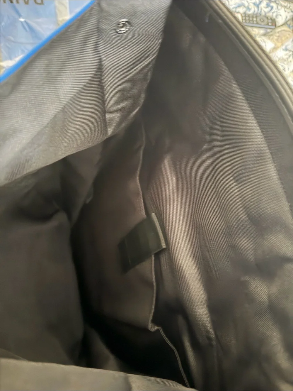 NWt•Rains Blue and Black Roll-Top Backpack•MSRP $155